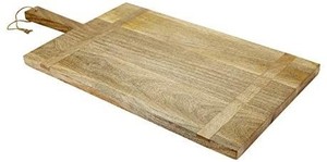 lot 20 image: 47th & Main Solid Mango Wood Charcuterie Board, Large
