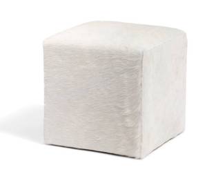 lot 21 image: Cowhide Ottoman, Stool , 16x16x16 inch