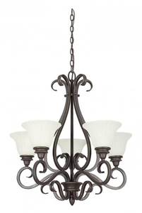 lot 24 image: 5-LT 100W MB TAURUS CHANDELIER
