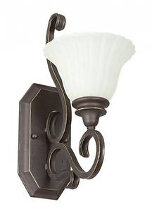 lot 28 image: 1-LT 100W MB TAURUS WALL SCONCE