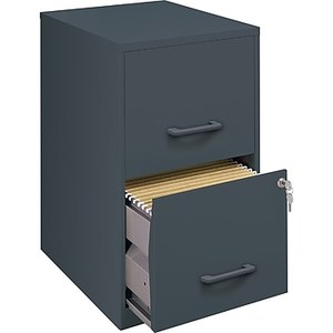lot 41 image: Office Designs 2 Drawer Vertical File Cabinet, Graphite, Letter