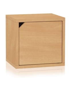 lot 63 image: Way Basics Eco Stackable Connect Storage Cube with Door