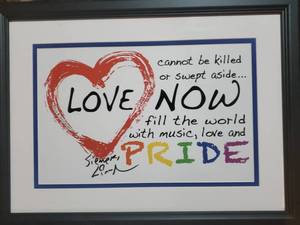 lot 85 image: Love & Pride wall decoration