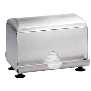 lot 104 image: TABLECRAFT PRODUCTS COMPANY 7 x 7-14 2-Sided Straw Dispenser, Silver 237