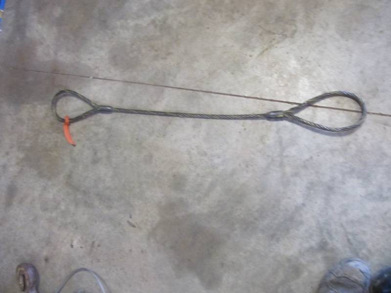 lot 502 image: NEW 4 FT CABLE 2-LOOP  LIFT-ALL CABLE 12 IN DIA RATED 5 TON