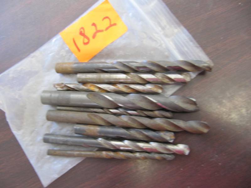 lot 1822 image: 9 Assorted drill bits