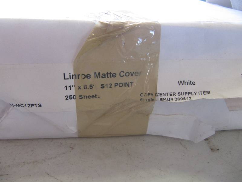 lot 2013 image: LINROE MATTE COVER SHEETS