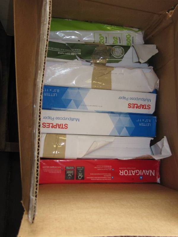lot 2022 image: 7 Reams of printing paper with torn covers  3500 SHEETS