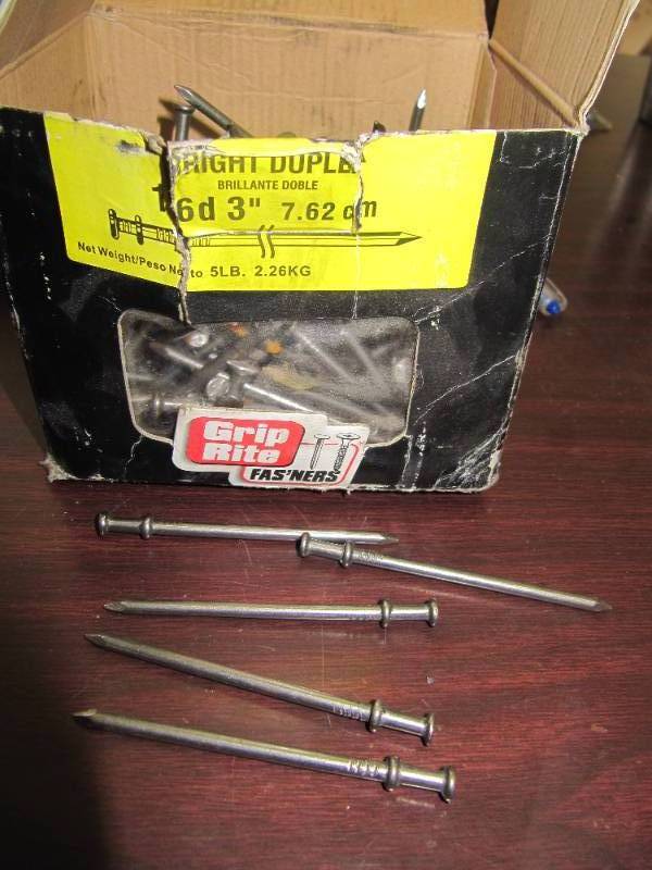lot 2241 image: BRIGHT DUPLEX NAILS  16D 3 LONG