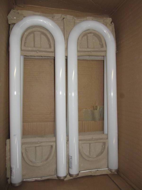 lot 2252 image: 4   NEW T12 MODULINE   40 WATT U SHAPED FLORESENT BULBS    # F40T12 CX41 U6