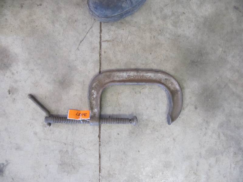 lot 3037 image: 6 INCH ADJUSTABLE C-CLAMP