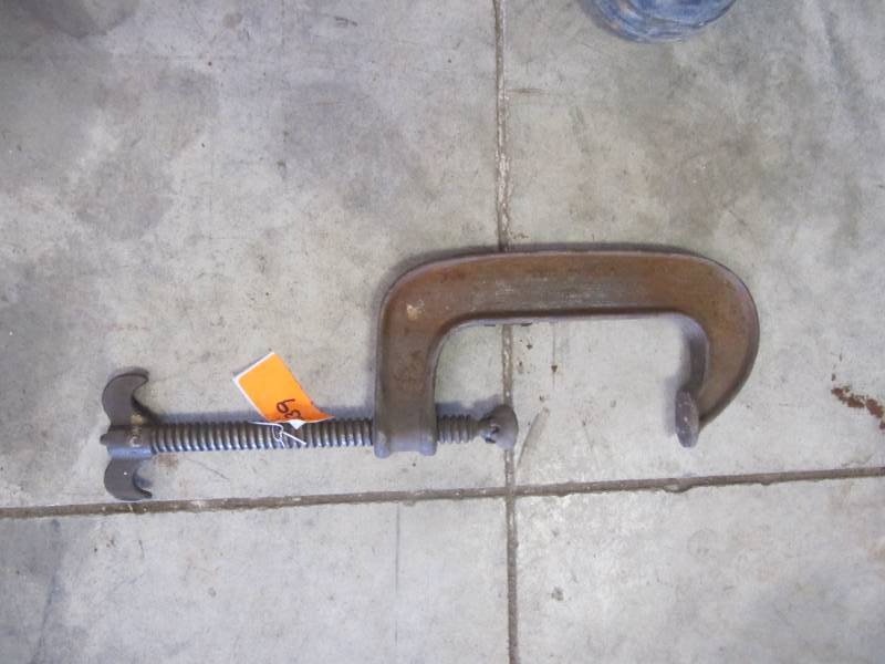 lot 3039 image: 5 INCH ADJUSTABLE C-CLAMP