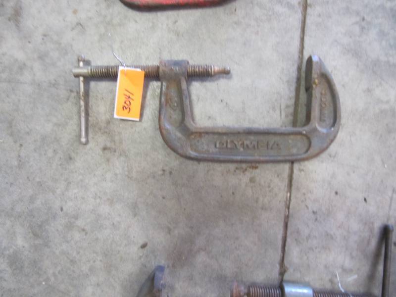 lot 3041 image: 4 INCH ADJUSTABLE C-CLAMP OLYMPIA