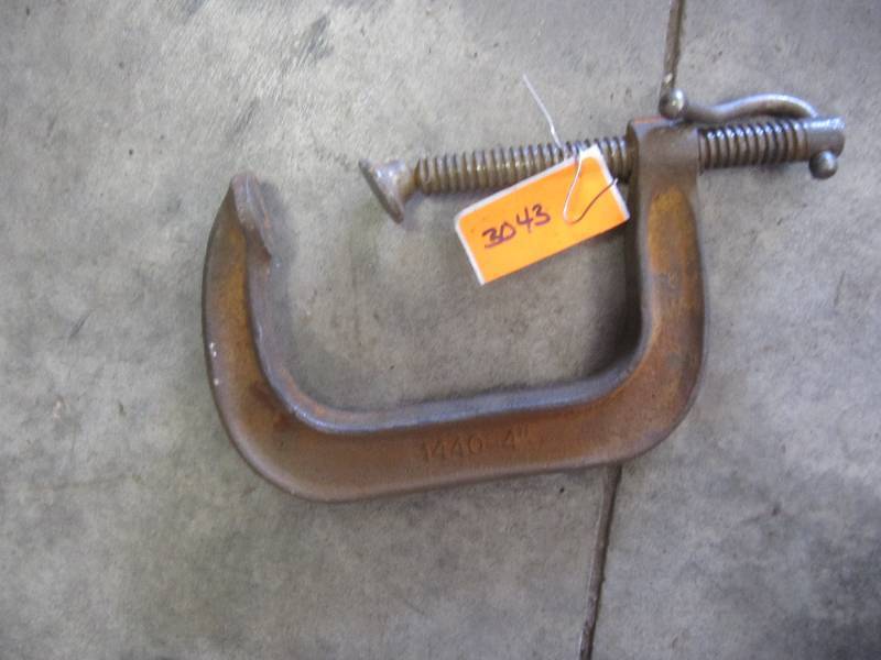 lot 3043 image: 4 INCH ADJUSTABLE C-CLAMP