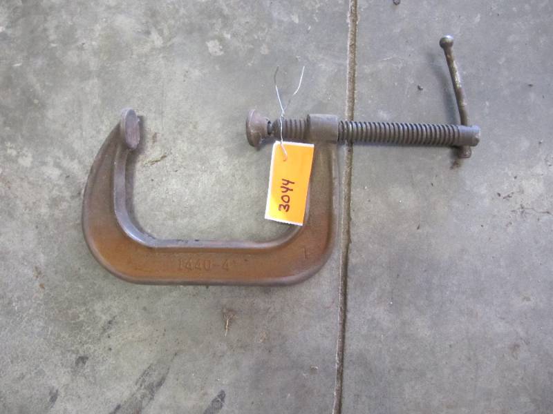 lot 3044 image: 4 INCH ADJUSTABLE C-CLAMP