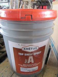 lot 3001 image: NEW 5 GALLON KRETUS TOP SHELF EPOXY