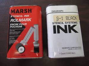 lot 525 image: 2 QUART CANS OF BLACK Stencil INK