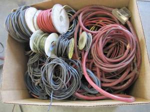 lot 626 image: LOT OF ELECTRICAL WIRE BOX 12W X 16L X 12H