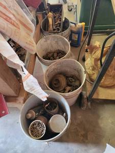 lot 29379 image: (4) Buckets Of Assorted Hardware