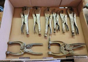 lot 29384 image: (6) Vise Grips, 2 Clamps