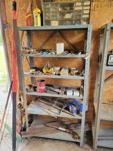 lot 29461 image: Metal Shelf With Contents