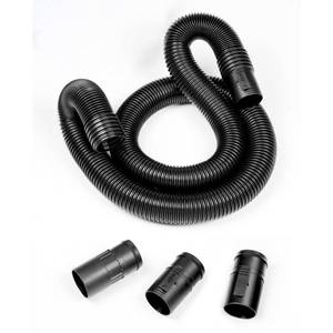 lot 59635 image: RIDGID 2-12 in. x 7 ft. Dual-Flex Tug-A-Long Locking Vacuum Hose for WetDry Shop Vacuums, Black