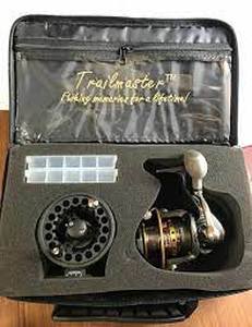 lot 59454 image: trailmaster eagle claw black eagle reel set