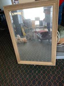 lot 1144 image: Large framed mirror
