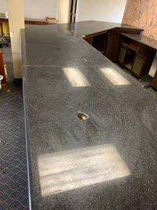 lot 1151 image: Large granite top from commercial bar