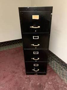 lot 1180 image: 4 drawer filing cabinet