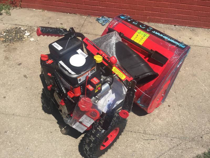 lot 8186 image: NEVER USED  Power Smart 7651 (24) 208cc Two-Stage Snow Blower w Electric Start