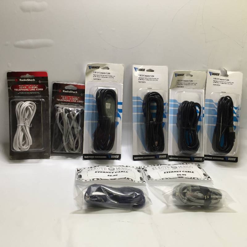 lot 1039 image: LOT OF MIX CABLES