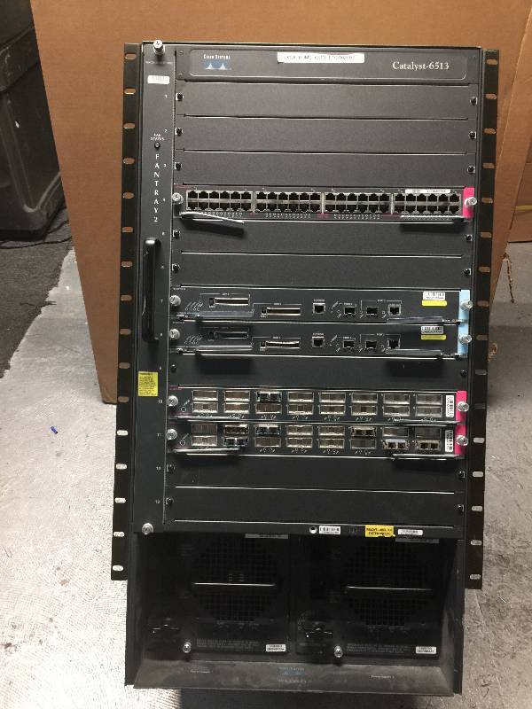 lot 1107 image: CISCO CATALYST 6513 NETWORK SYSTEM