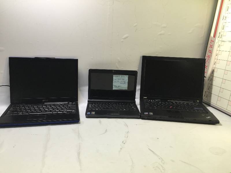 lot 1109 image: LOT OF 3 MIX LAPTOPS