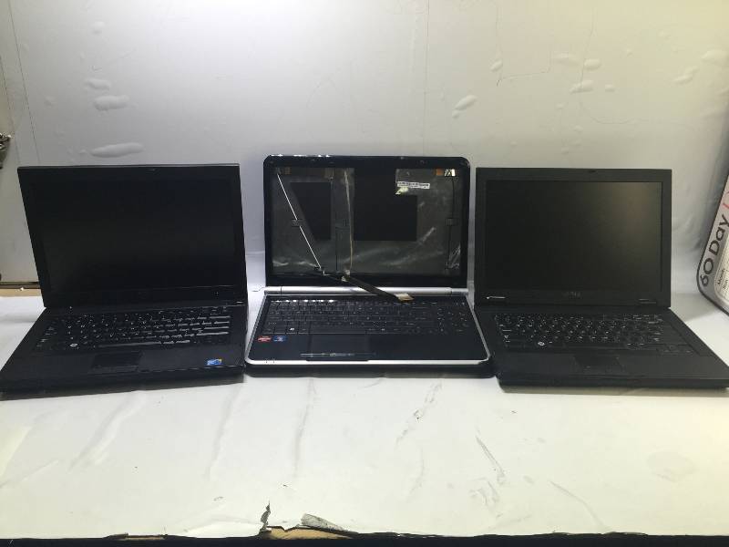 lot 1113 image: LOT OF 3 MIX LAPTOPS