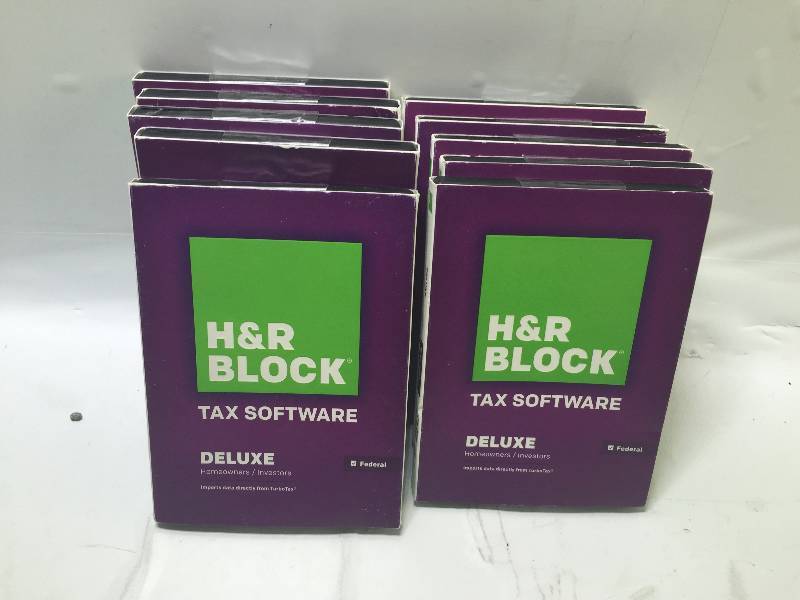 lot 1140 image: LOT OF 10 H&R BLOCK TAX SOFTWARE