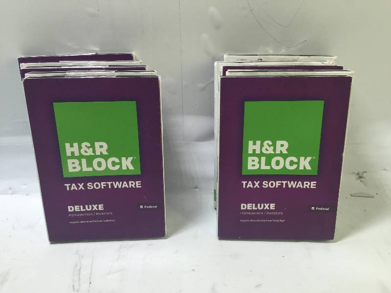 lot 1142 image: LOT OF 10 H&R BLOCK TAX SOFTWARE