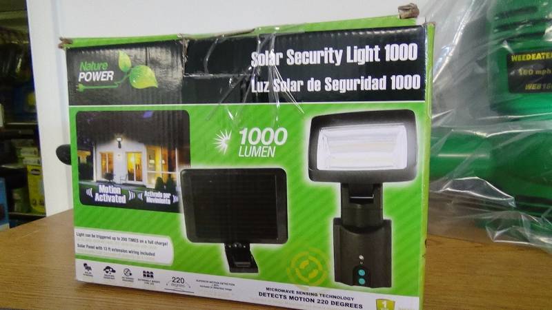 lot 3275 image: Nature PowerCOB LED Motion Activated Solar Security Light 1000