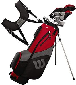 lot 19026 image: Wilson Golf Profile SGI Mens Complete Golf Set � Long, Right Hand,Red (Long) RETAIL $349.99