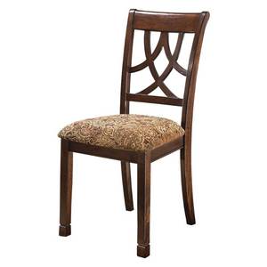 lot 19029 image: 2pc Leahlyn Dining Upholstered Side Chair Medium Brown - Signature Design by Ashley
