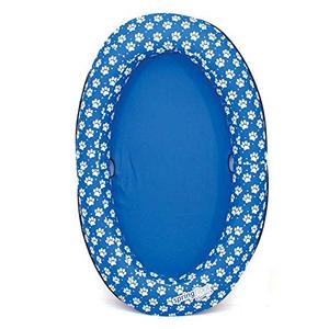 lot 19041 image: SwimWays Spring Float Paddle Paws Dog Pool Float - Small (0-65 lbs)