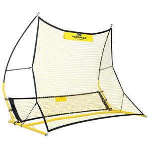 lot 19042 image: PodiuMax Upgraded Portable Soccer Trainer, 2 in 1 Soccer Rebounder Net to Improve Soccer Passing and Solo Skills, 6ft x 4.7ft