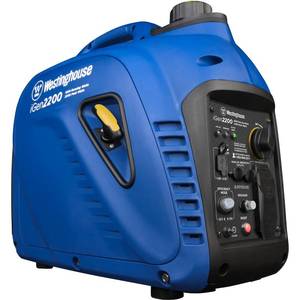 lot 19044 image: Westinghouse iGen2200 Super Quiet Portable Inverter Generator - 1800 Rated Watts and 2200 Peak Watts - Gas Powered - CARB Compliant