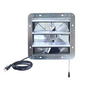 lot 19089 image: iLiving 10 Shutter Exhaust Attic Garage Grow Fan, Ventilation Fan with 3 Speed Thermostat