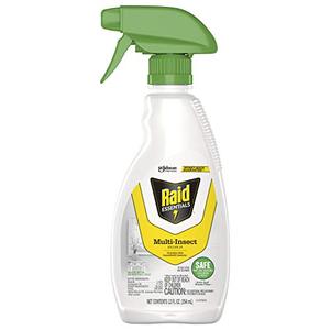 lot 19098 image: Raid Essentials MultiInsect Killer Spray Bottle Child Pet Safe for Indoor Use, 12 Ounce