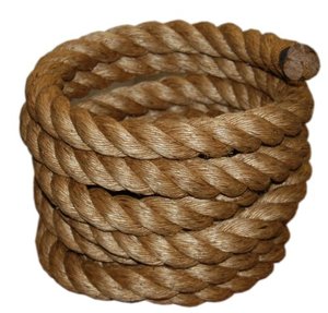 lot 19128 image: T.W Evans Cordage 30-096-50 2-Inch by 50-Feet Pure Number-1 Manila Rope