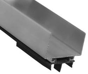 lot 19134 image: Pemko Wrap-Around Door Shoe with Eco-V Insert, Aluminum with Mill Finish, 36 Width x 1-1-16 Height,2173AV36