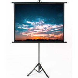 lot 19144 image: VIVO 50 Portable Projector Screen 43 Projection Pull Up Foldable Stand Tripod (PS-T-050B)