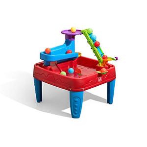 lot 19179 image: Step2 STEM Discovery Ball Table  Wet or Dry Water Table & Activity Table  Toddler Ball Play Table with Play Balls Included