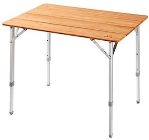 lot 19184 image: ATEPA Bamboo Folding Table for Outdoor Camping Picnic Portable Table with Carry Bag and Indoor Home Dinning Table